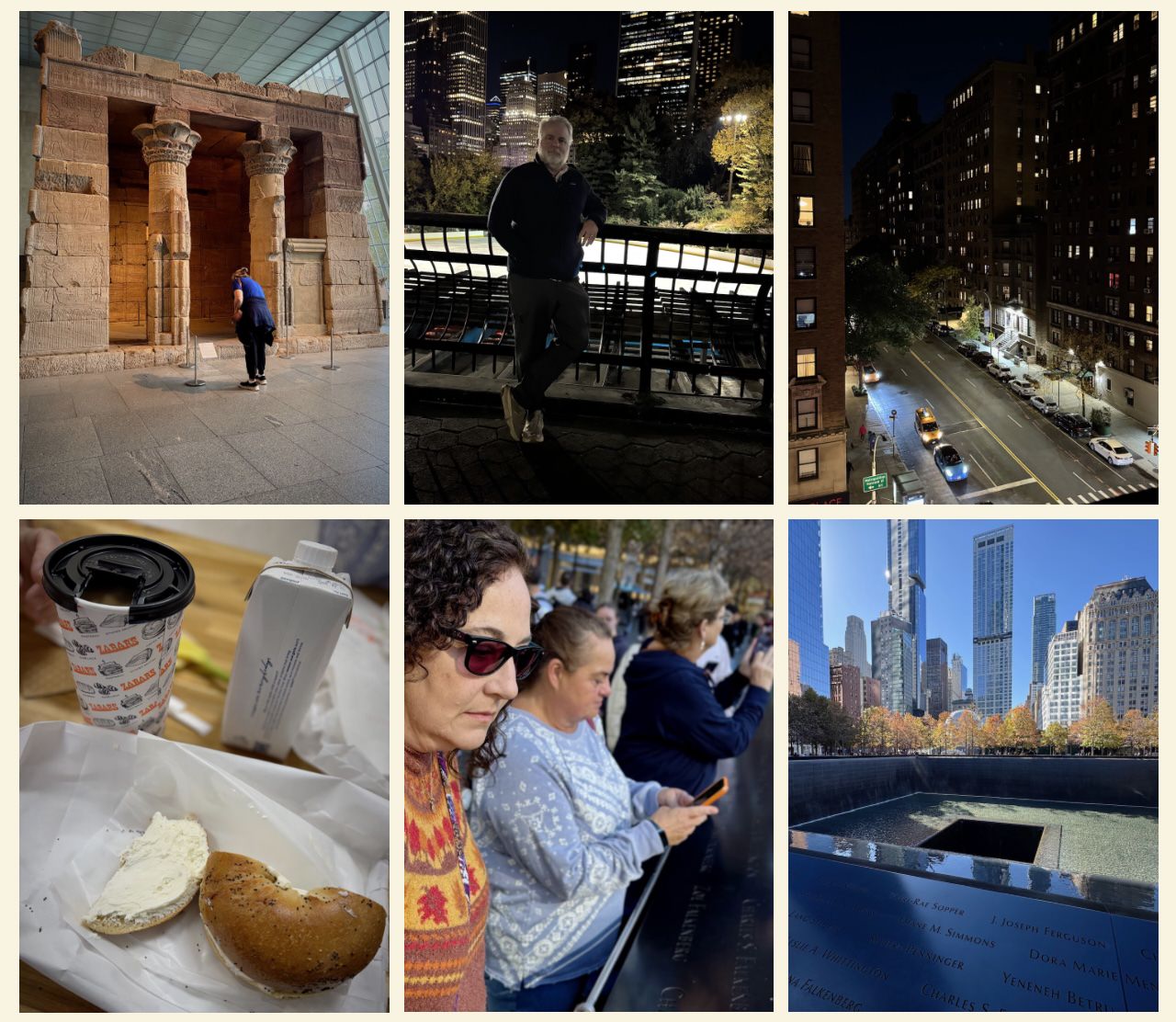 photo collage from our trip