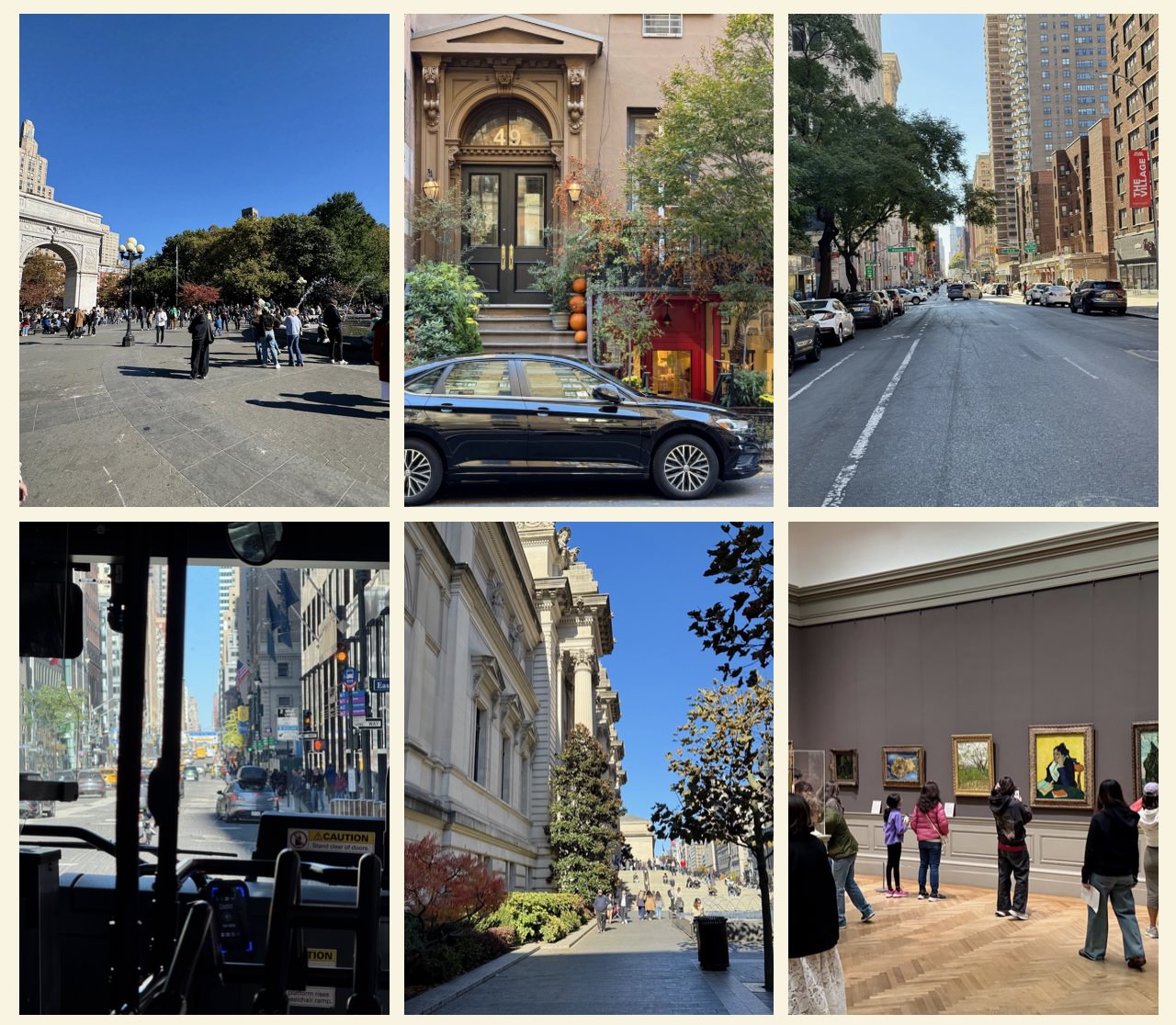 photo collage from our trip