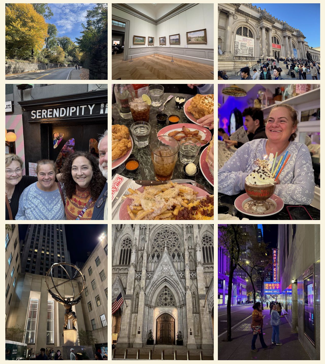 photo collage from our trip