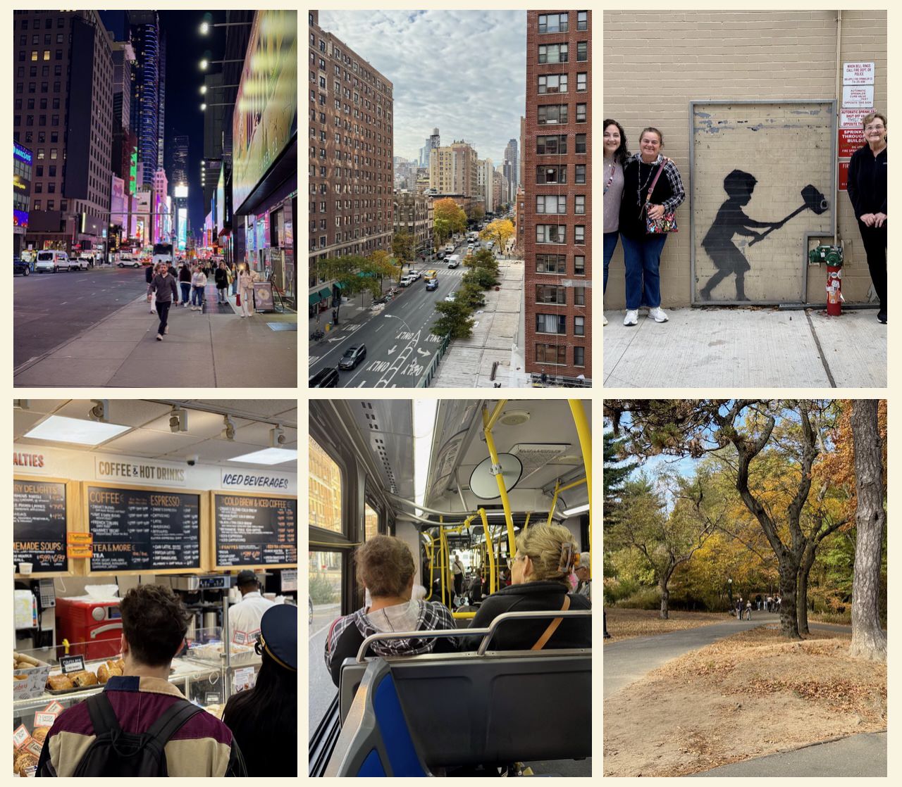 photo collage from our trip